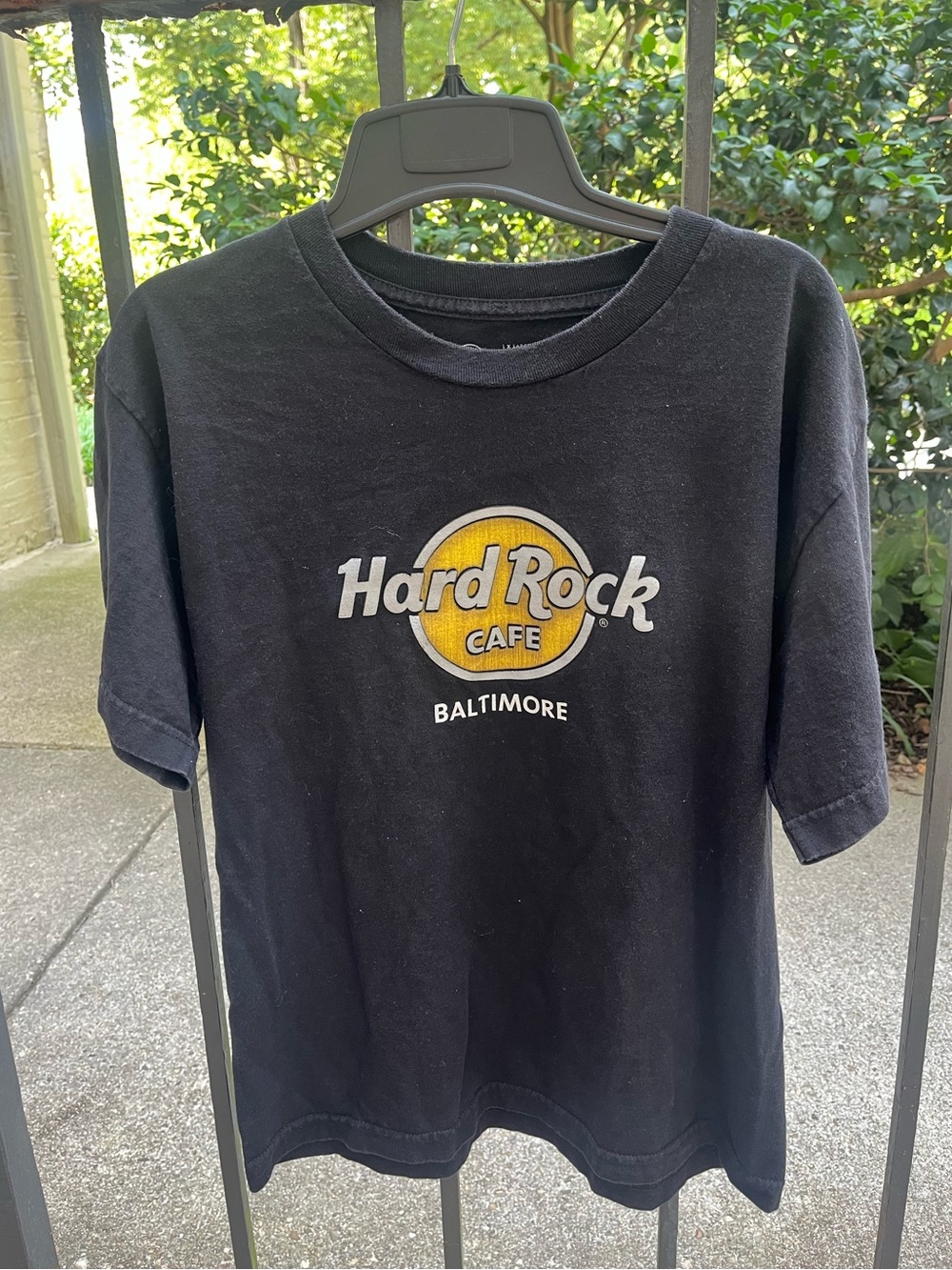 Hard Rock Cafe: Baltimore black cotton t-shirt - Youth XL, Adult XS
